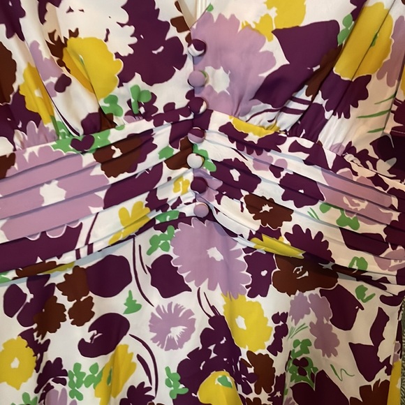 Kate Spade floral flutter sleeve dress NWOT - Picture 2 of 12